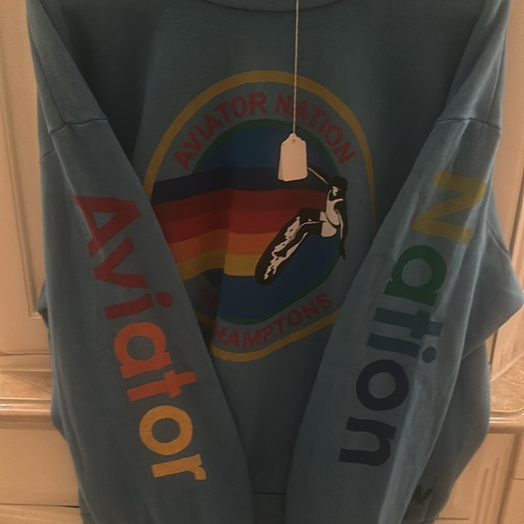 New With Tags Aviator Nation Hamptons Unisex Sweatshirt. Large - Picture 3 of 3